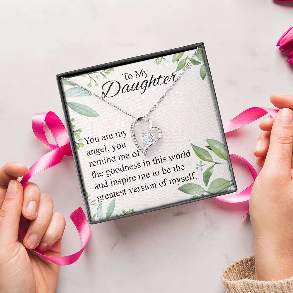 To My Daughter Necklace Father Daughter Necklace Father To Daughter Birthday Gift Gifts To Daughter From Dad Dad To Daughter Necklace (2) Forever Love Necklace
