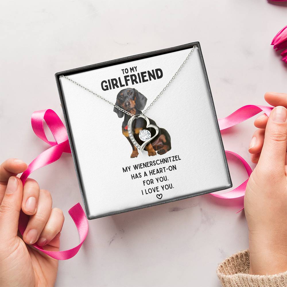 To My Girlfriend My Wienerschnitzel Necklace 1 Forever Love Necklace