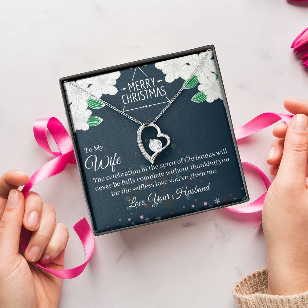 Marry Christmas To My Wife Love Forever Necklace 1 Forever Love Necklace