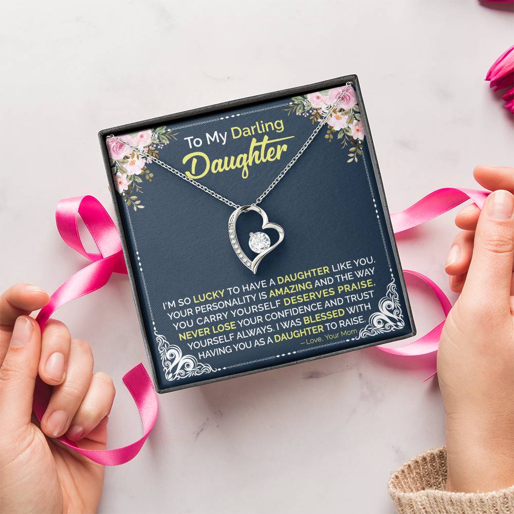 Mom To Daughter Forever Love Necklace