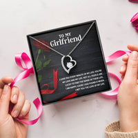 To My Girlfriend Necklace For Girlfriend Girlfriend Jewelry Anniversary Gift For Girlfriend Girlfriend Gift. Forever Love Necklace