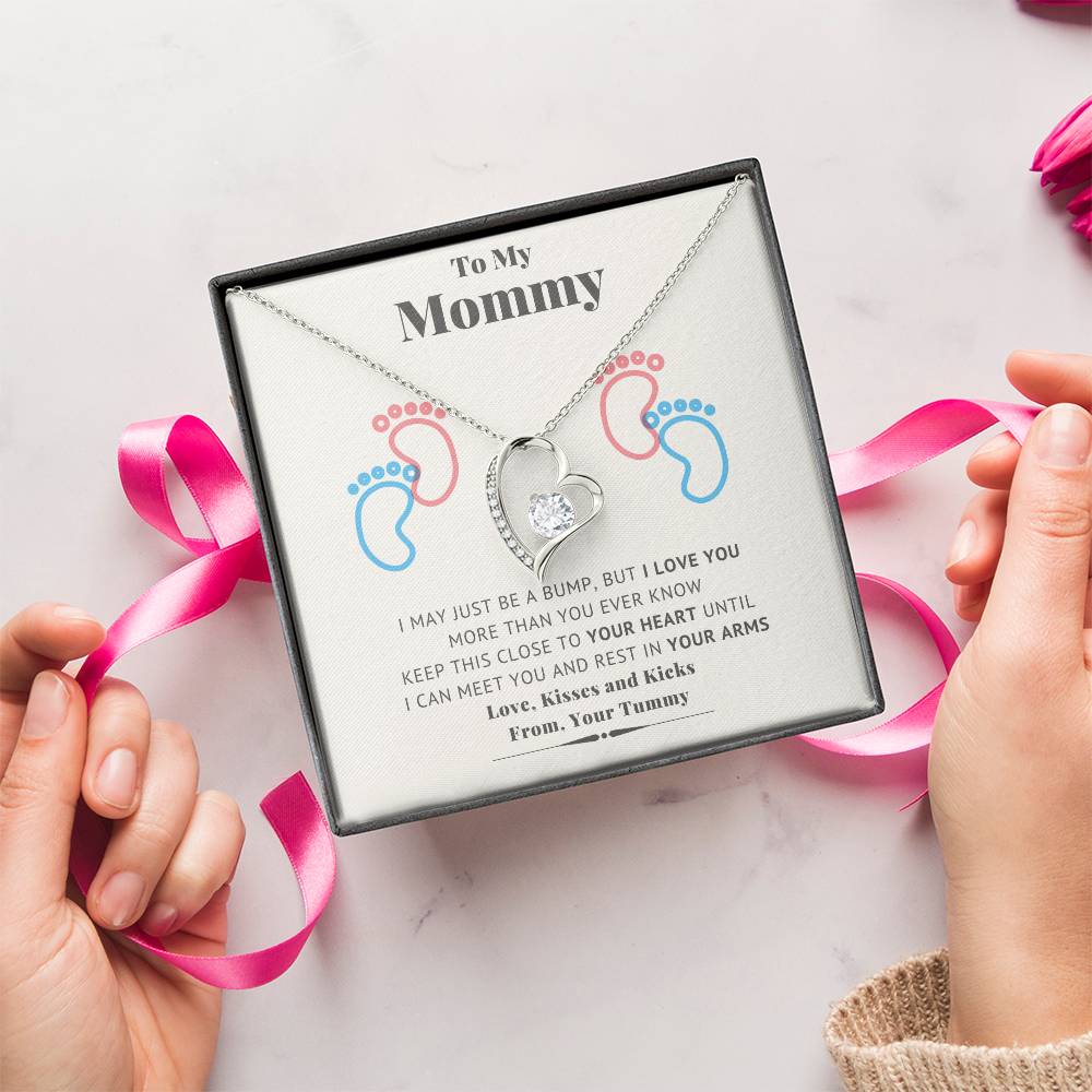 New Mommy Necklace New Mom Mother's Day Gift First Time Mom Gift New Mom Forever Love Necklace