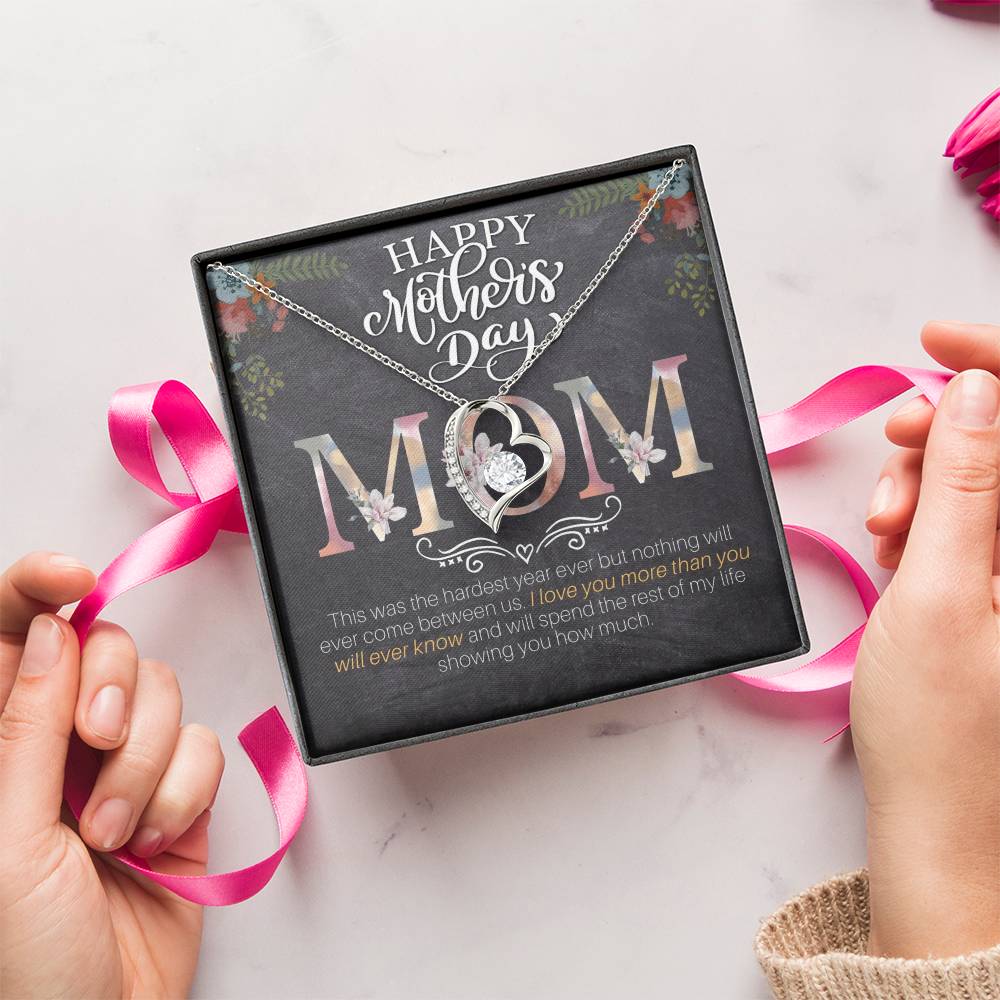 Happy Mother's Day Mom Forever Love Necklace