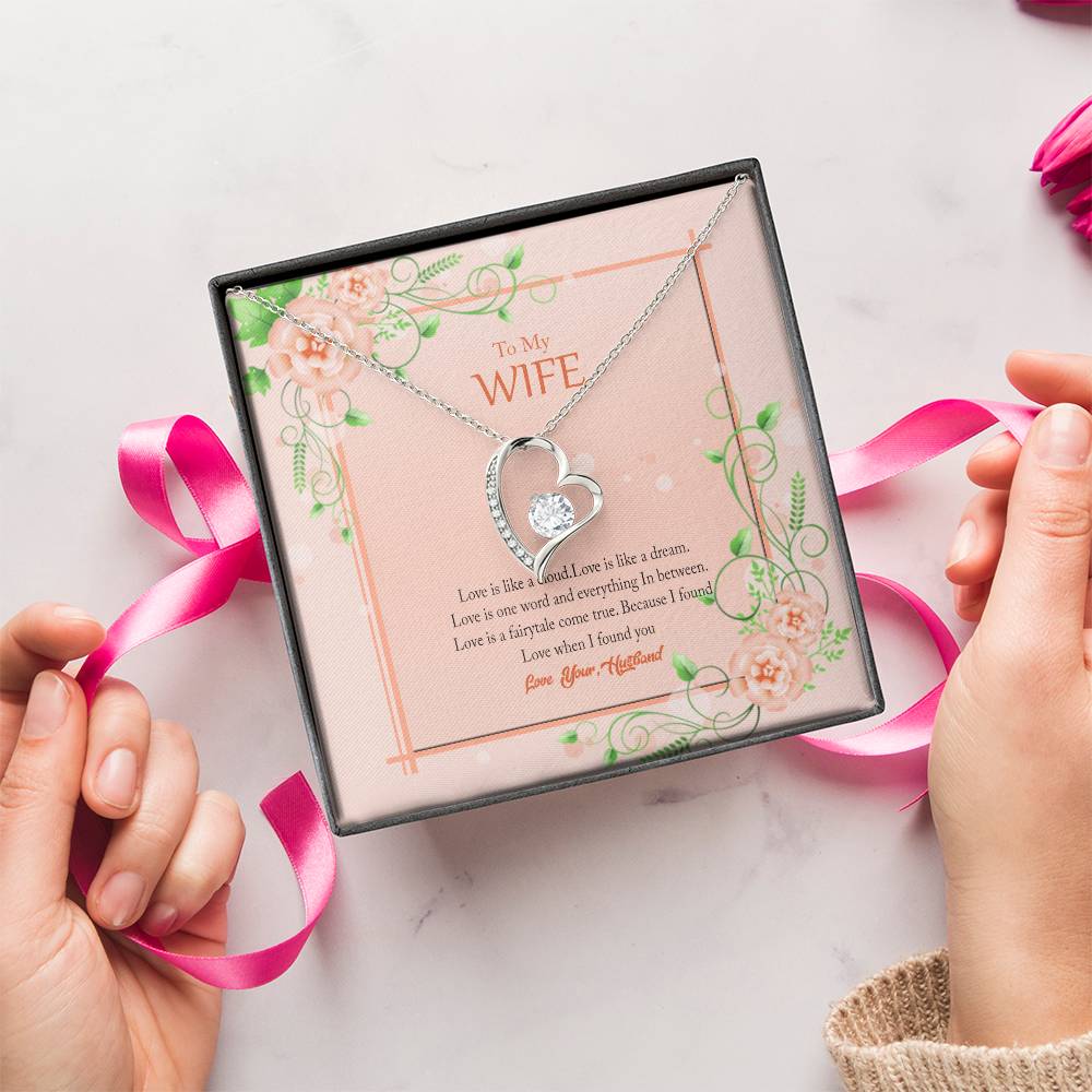 Gift For Wife Love Is Like A Cloud Necklace 1 Forever Love Necklace