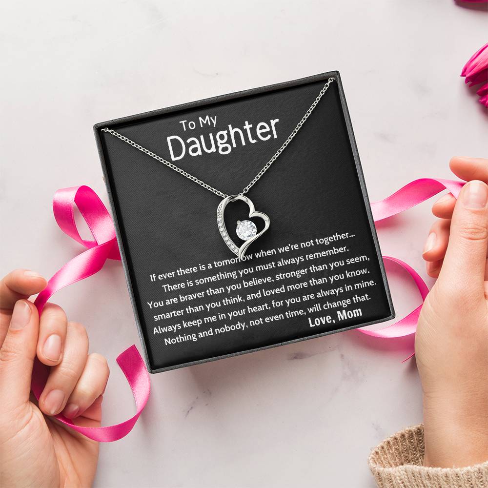 To My Daughter Beautiful Chapters Forever Love Necklace Daughter Necklace Gift For Daughter Xmas Christmas Daughter Gift From Mom 4 Forever Love Necklace