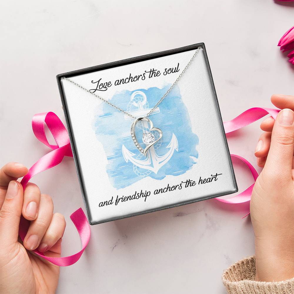 Best Friend Gift Best Friend Necklace Best Friend Distance Gifts Best Friend Birthday Gift To My Best Friend Hearts Necklace 1 Forever Love Necklace