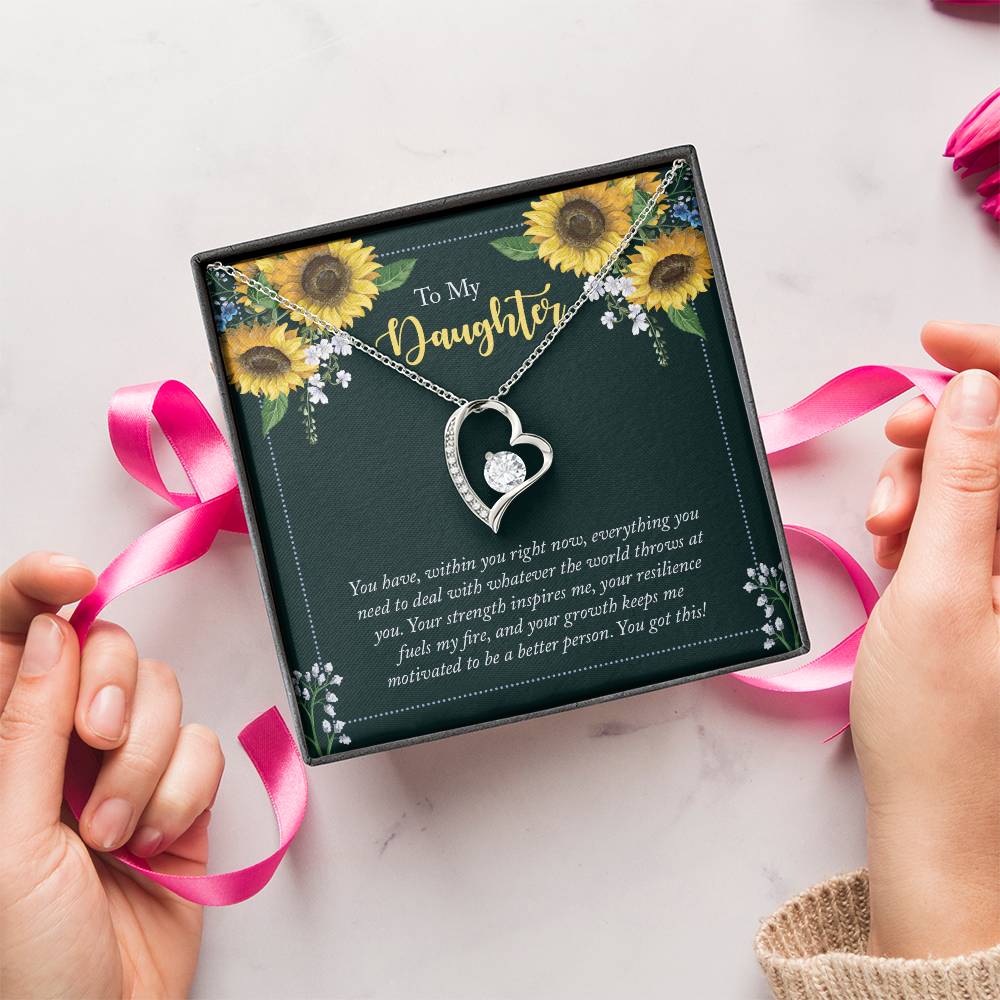 To My Daughter You Have Within You Right Now Forever Love Necklace