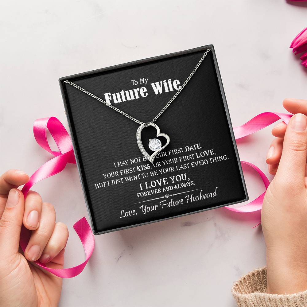 To My Future Wife Heart Date Kiss Love 1 Forever Love Necklace