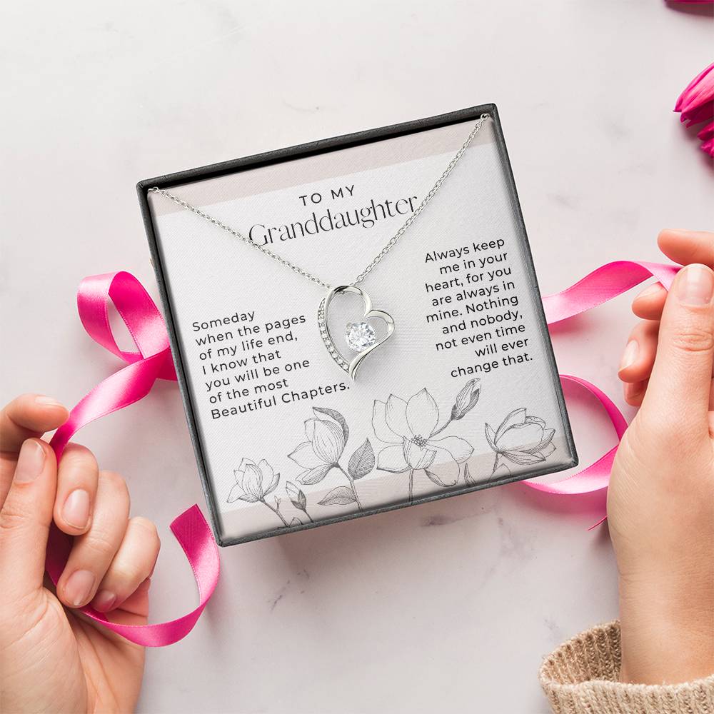 Love To My Granddaughter Gift For Granddaughter From Grandma Granddaughter Necklace Granddaughter Pendant Granddaughter Forever Love Necklace
