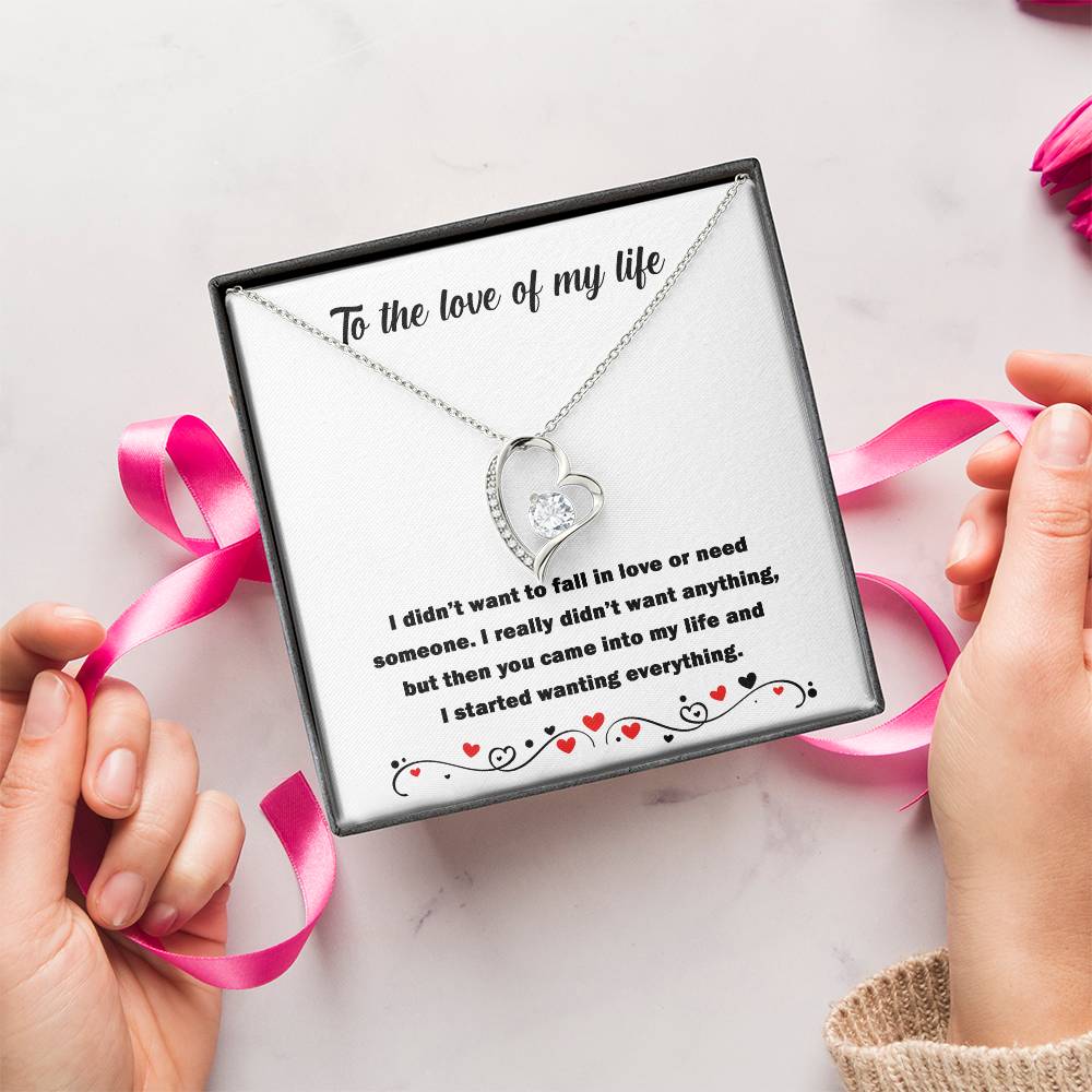 You Came Into My Life Forever Love Necklace