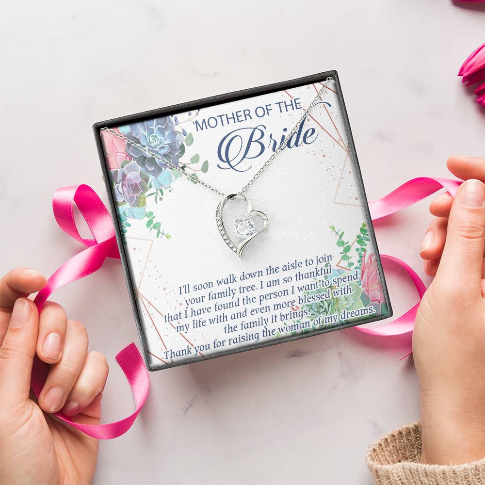 Mother Of The Bride Gift From Groom Mother Of The Bride Gift Necklace Custom Mother Of The Bride Giftmother Of The Bride Wedding Forever Love Necklace