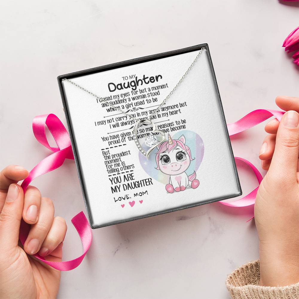 To My Daughter 1 Forever Love Necklace