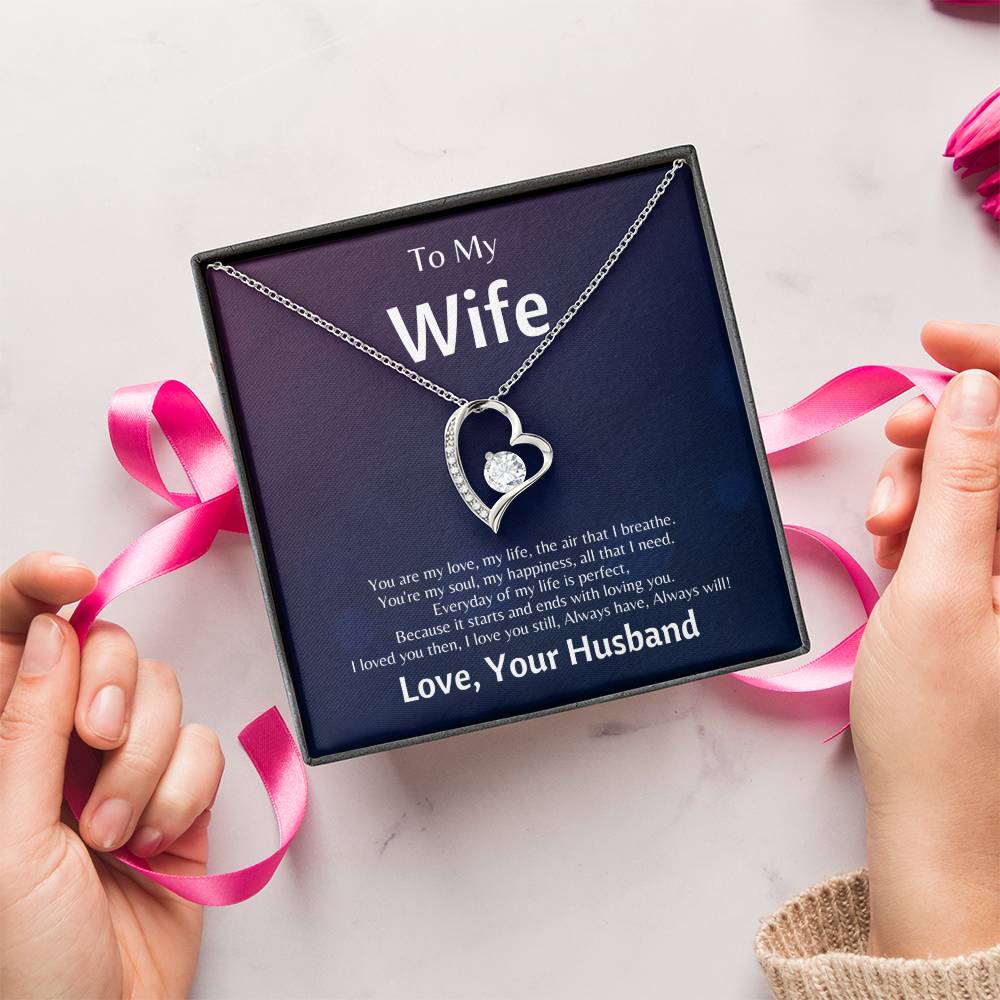 To My Wife You Are The Air That I Breathe Forever Love Necklace