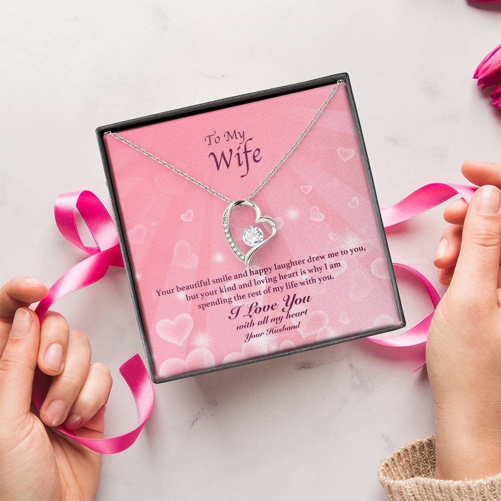 To My Wife Your Beautiful Smile Forever Love Necklace