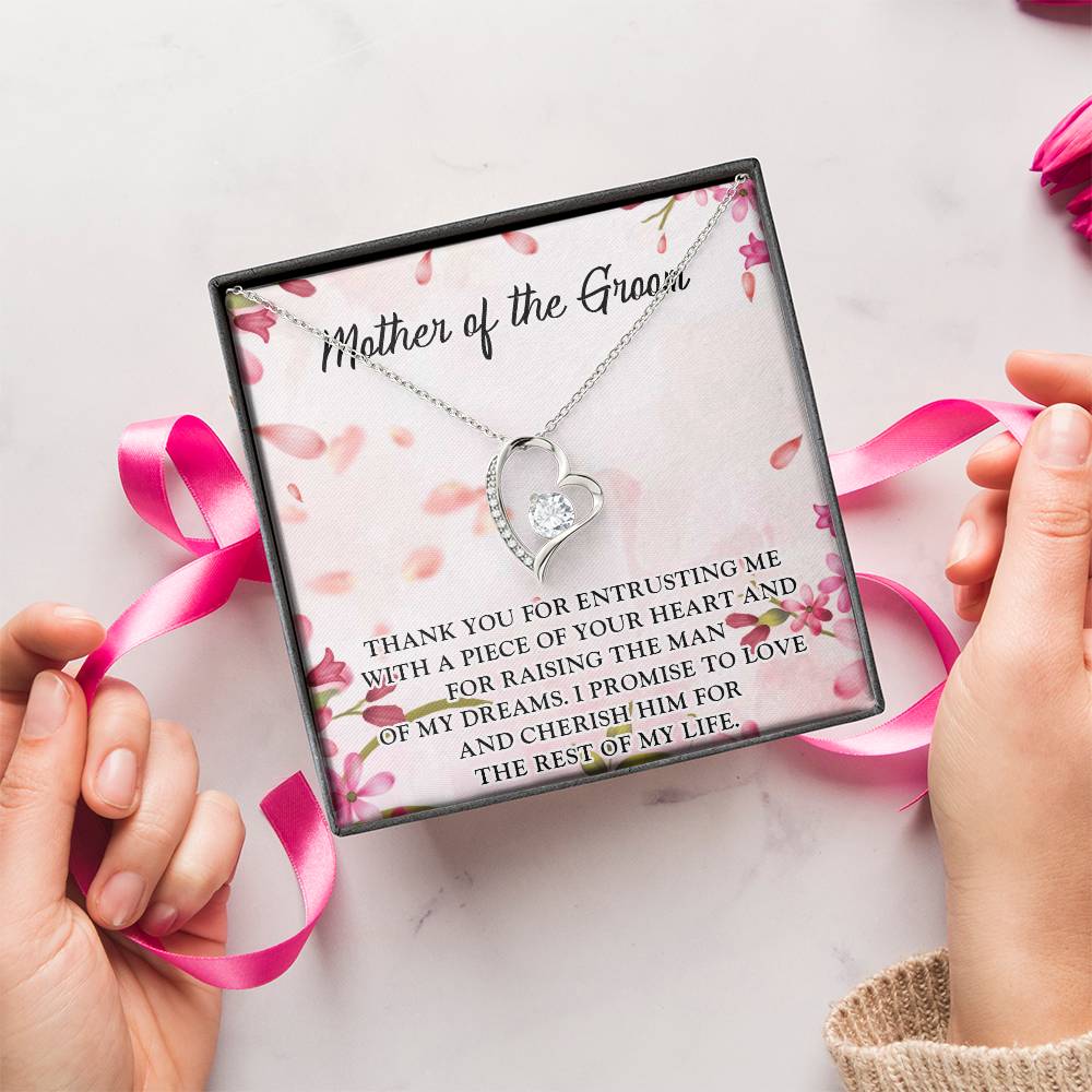 Mother In Law Wedding Gift From Bridemother In Law Birthday Gift Mother In Law Wedding Day Gift Mother Of The Groom Forever Love Forever Love Necklace