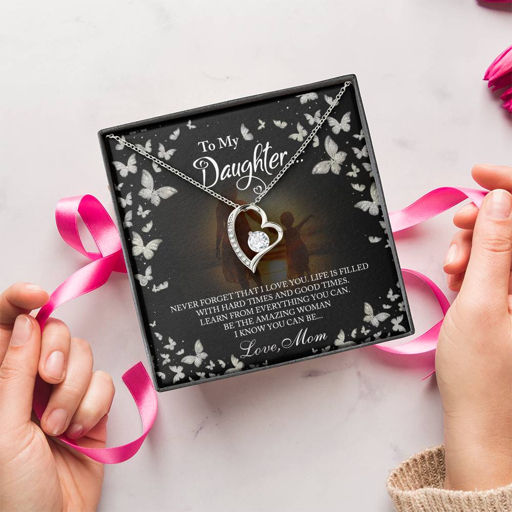 Gift For Daughter From Mom Daughter Mother Necklace Daughter Gift From Mom To My Daughter Daughters Birthday Unique Grown Up Daughter Forever Love Necklace