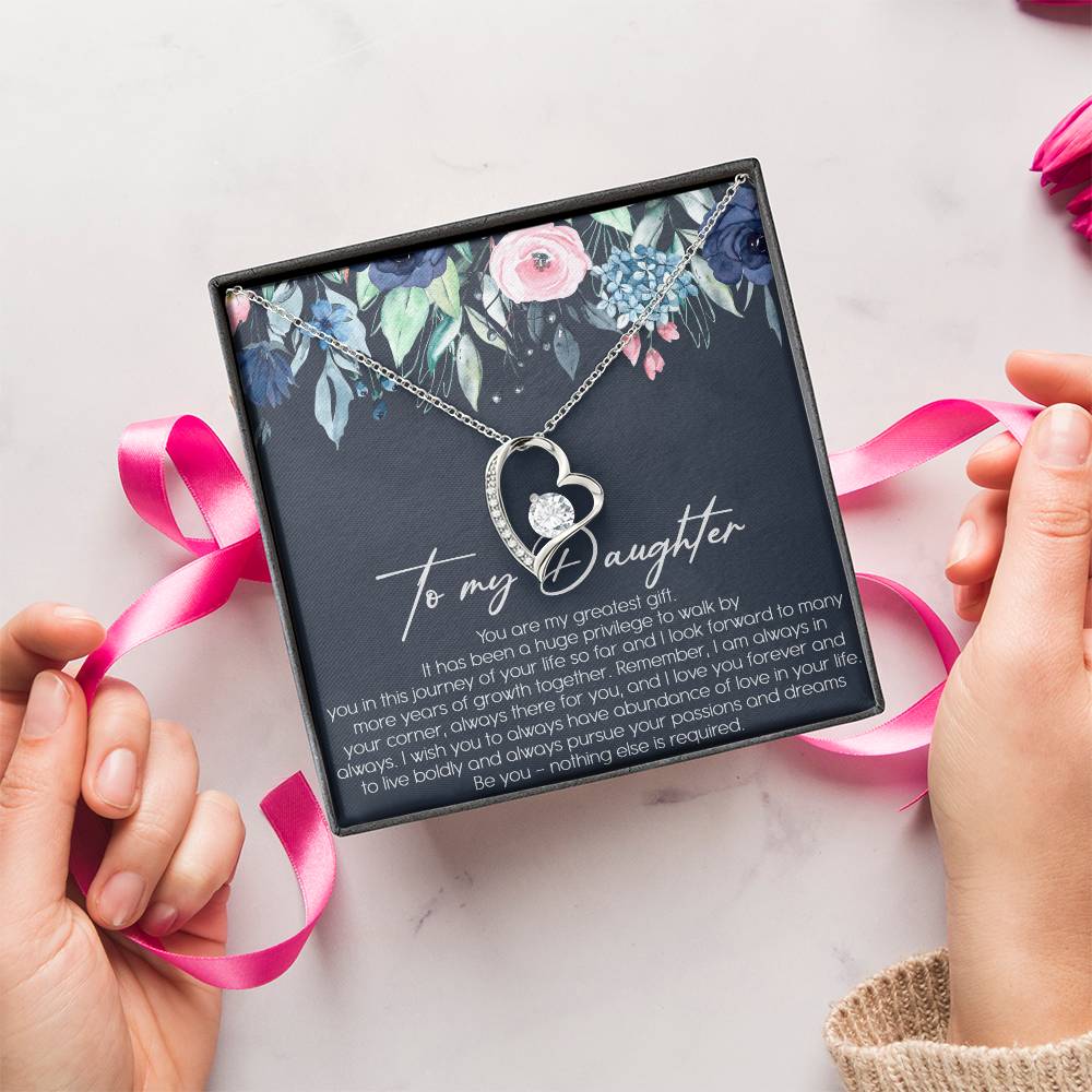 To My Dad Never Forget That I Love You Father's Day Father Daughter Necklace Father To Daughter Birthday Gift Forever Love Necklace