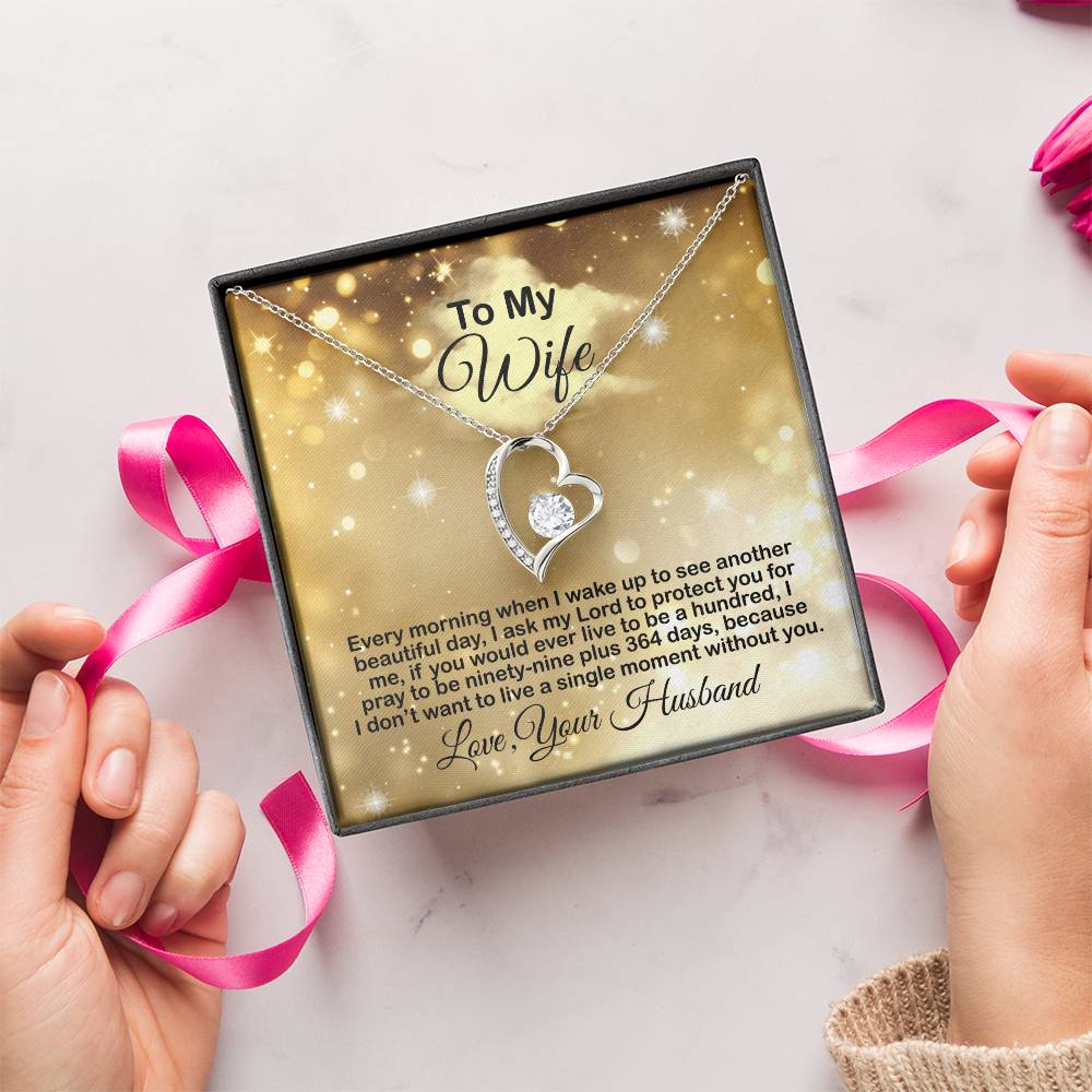 Gift Present For Wife Anniversary Birthday Valentine Gift For Wife From Husband Gift For Wife From Husband Forever Love Necklace