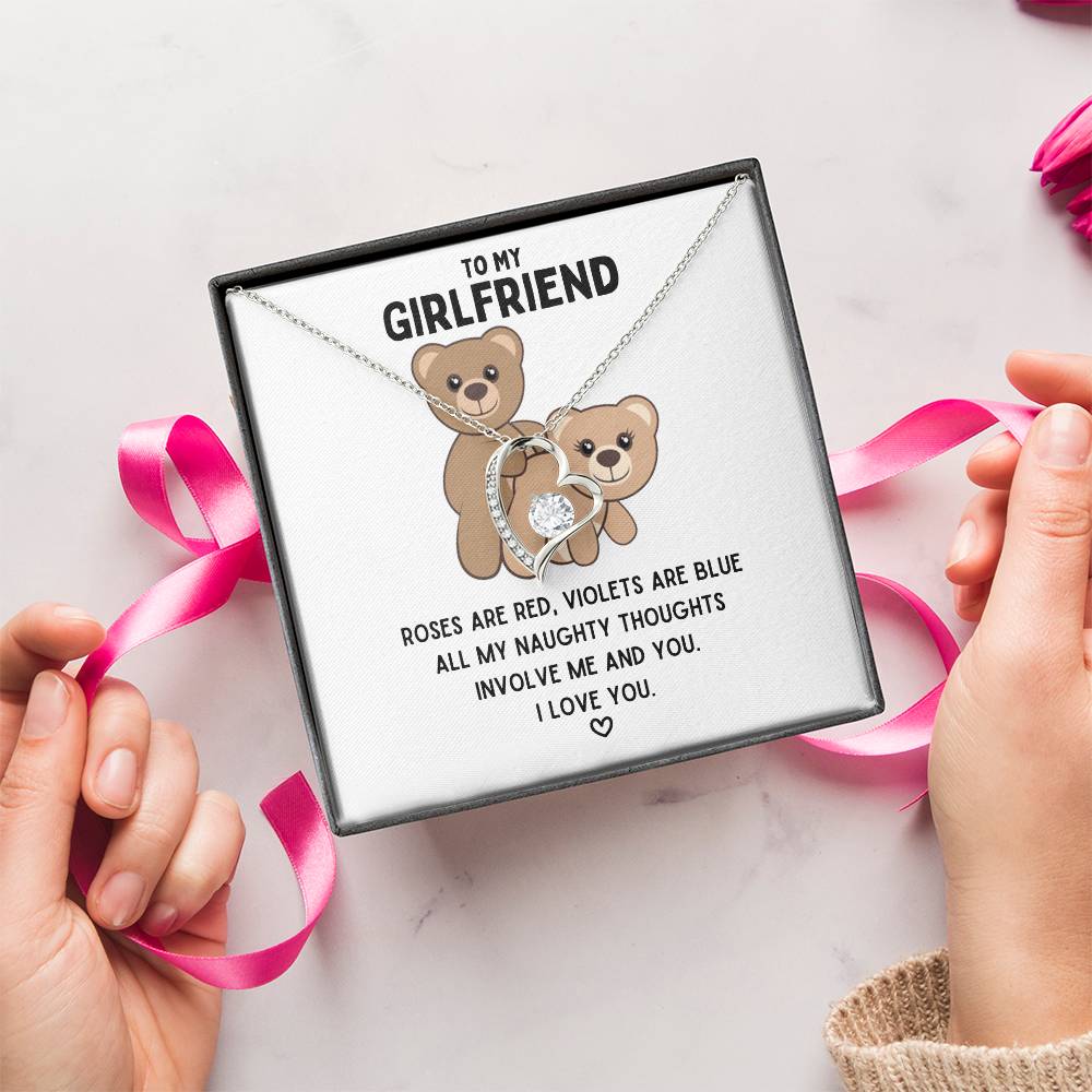 To My Girlfriend Naughty Thoughts Necklace 1 Forever Love Necklace