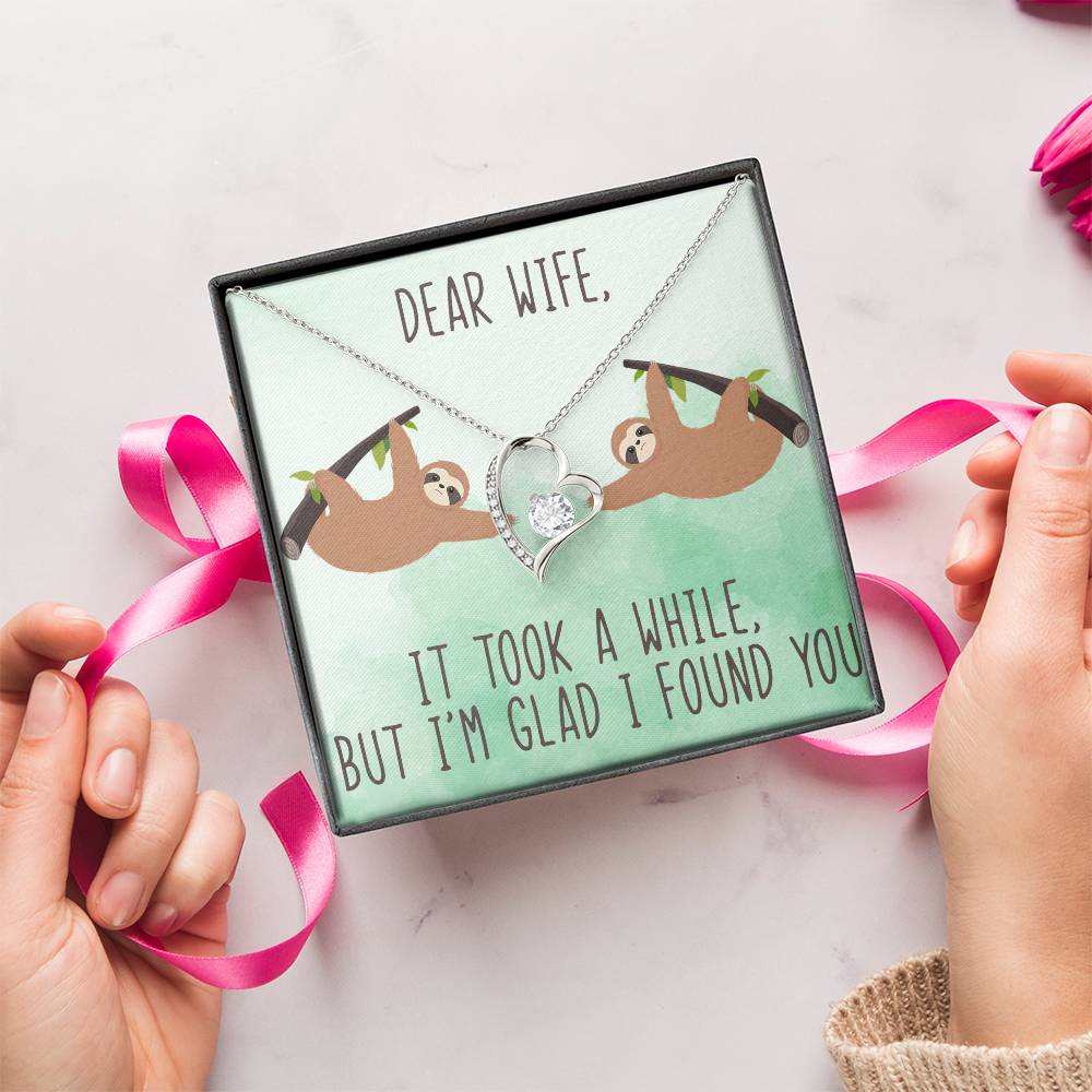 I'm Glad I Found You Forever Love Necklace