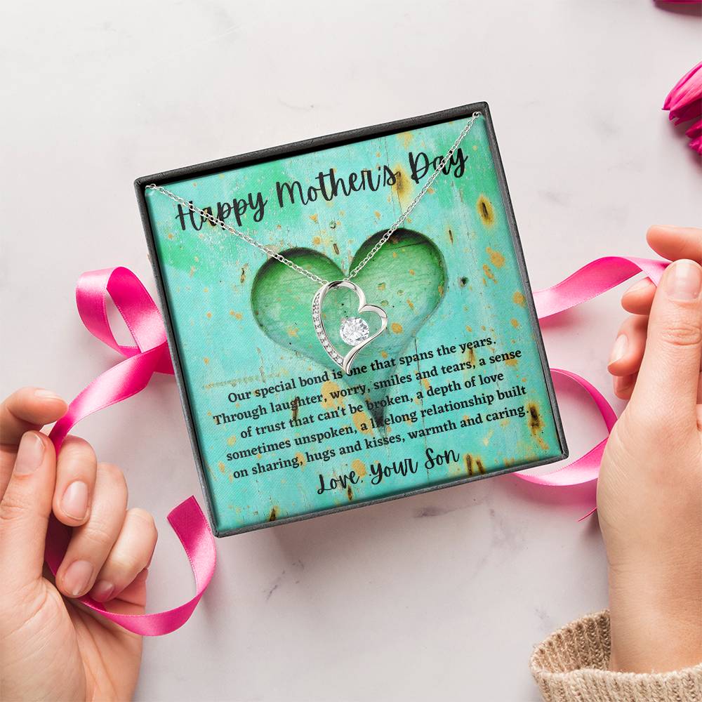 Happy Mother's Day Forever Necklace Love Your Son 1 Forever Love Necklace