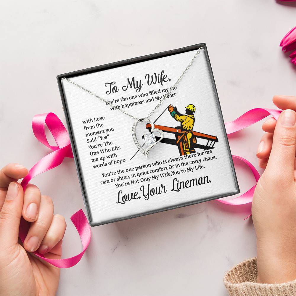 Lineman's Wife Forever Love Necklace