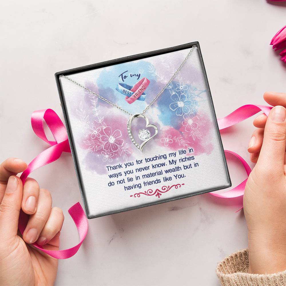 To My Best Friend Necklace Forever Love Necklace