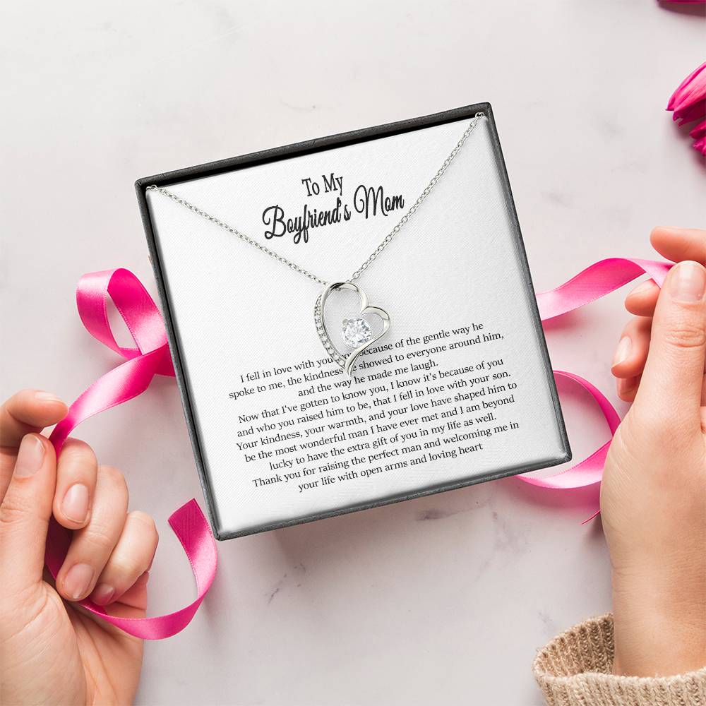 To My Boyfriend's Mom Boyfriend's Mom Gift To My Boyfriends Mom Gift Mother's Day Gift Birthday Forever Love Necklace