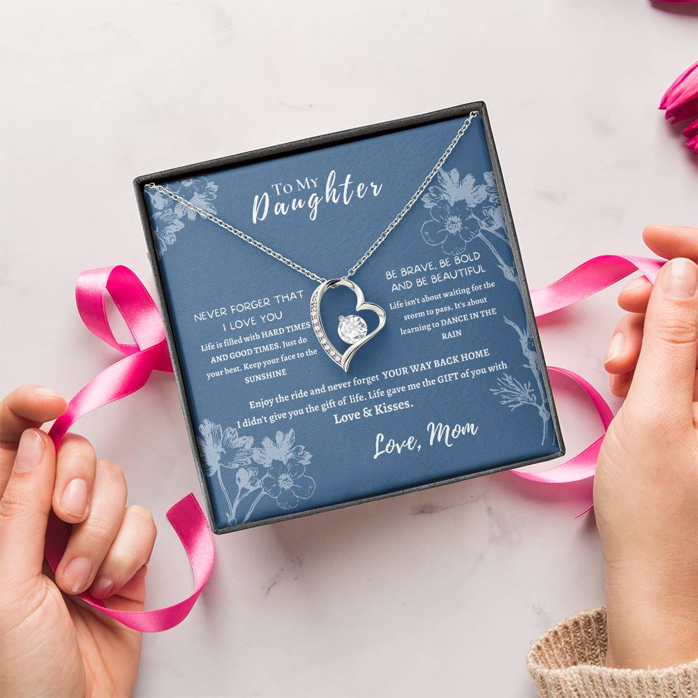 My Daughter Sunflower Forever Love Necklace