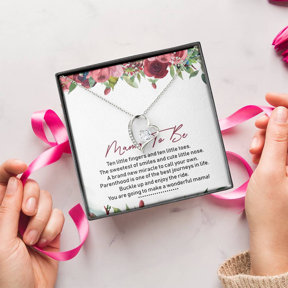 Mama To Be Forever Love Necklace Message Card Forever Love Necklace