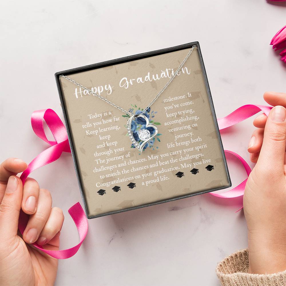 Graduation Gift For Daughter Graduation Gift For Daughter Graduation Necklace Senior Class Congratulations Graduate Gift Graduation Gift For Girl Forever Love Necklace