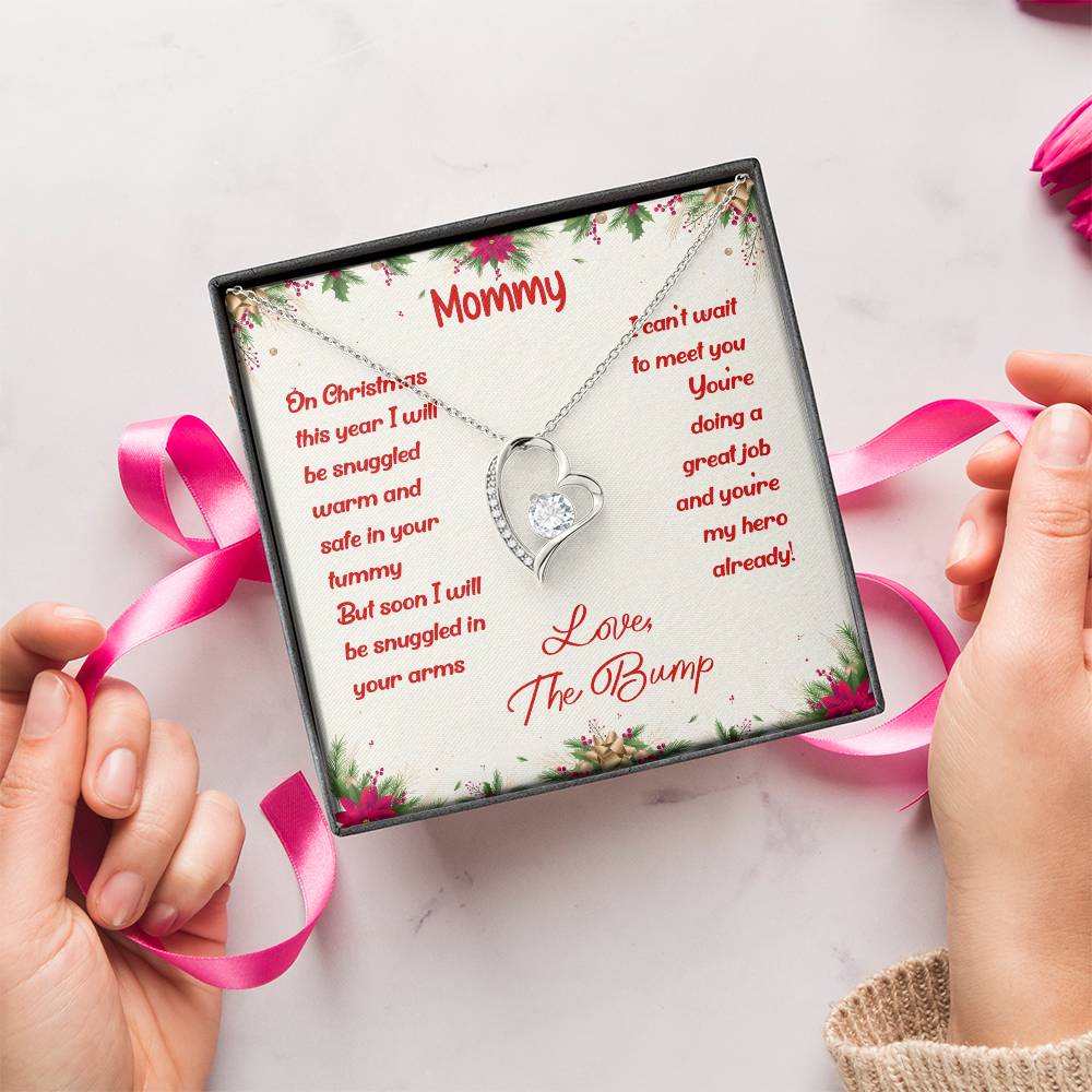 First Christmas Necklace New Mom Mother's Day Gift First Time Mom Gift New Mom Gift Jewelry Gift For New Mom Necklace Forever Love Necklace