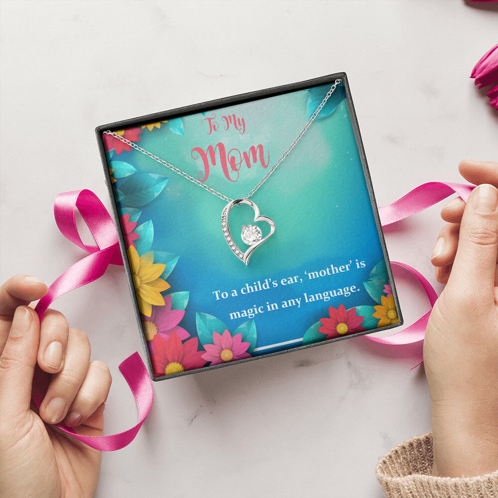 To My Mom My Magic 925 Sterling Silver Pendant 1 Forever Love Necklace