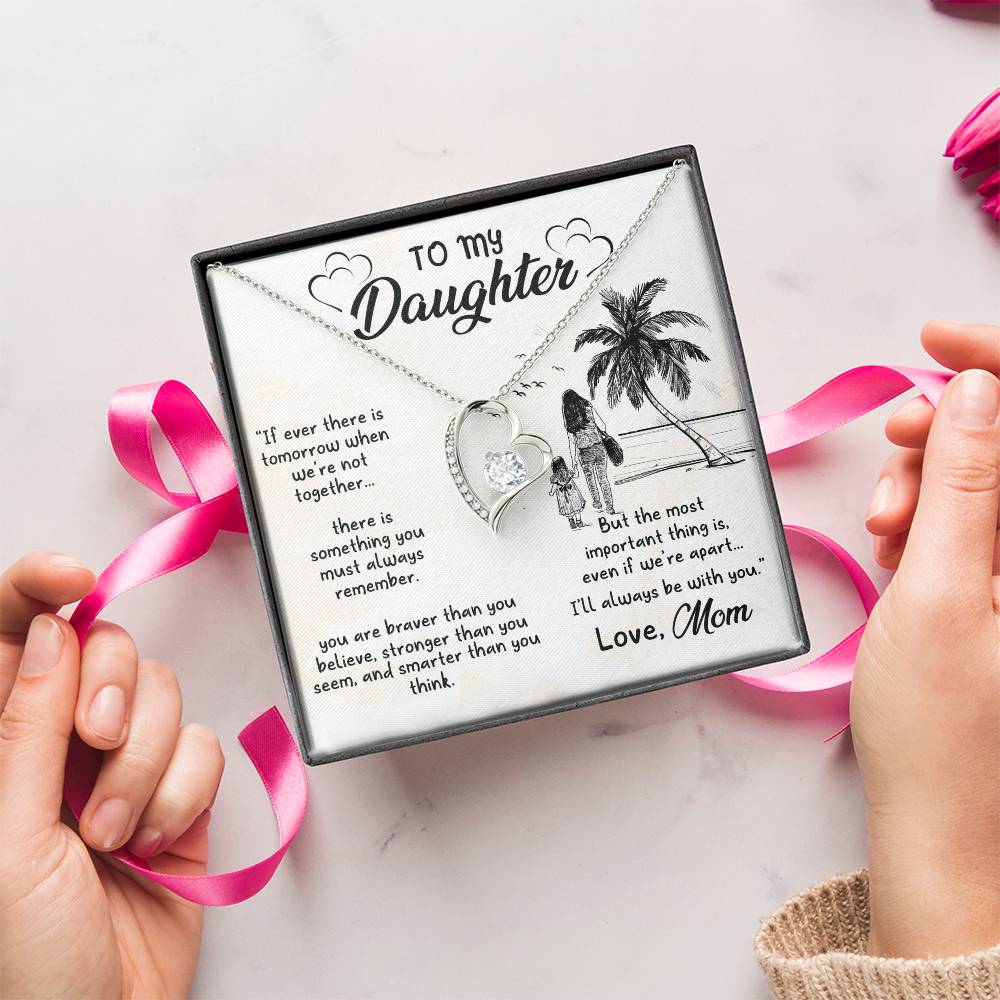 Gift For Daughter From Mom Someday When Pages Of My Life Ends Daughter Necklace Gift For Daughter Daughter Jewelry Mother Daughter Forever Love Necklace