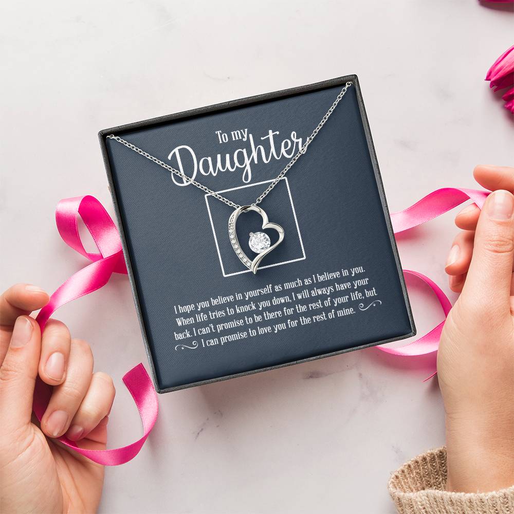 To My Daughter Necklace Father Daughter Necklace Father To Daughter Birthday Gift Gifts To Daughter From Dad 1 Forever Love Necklace