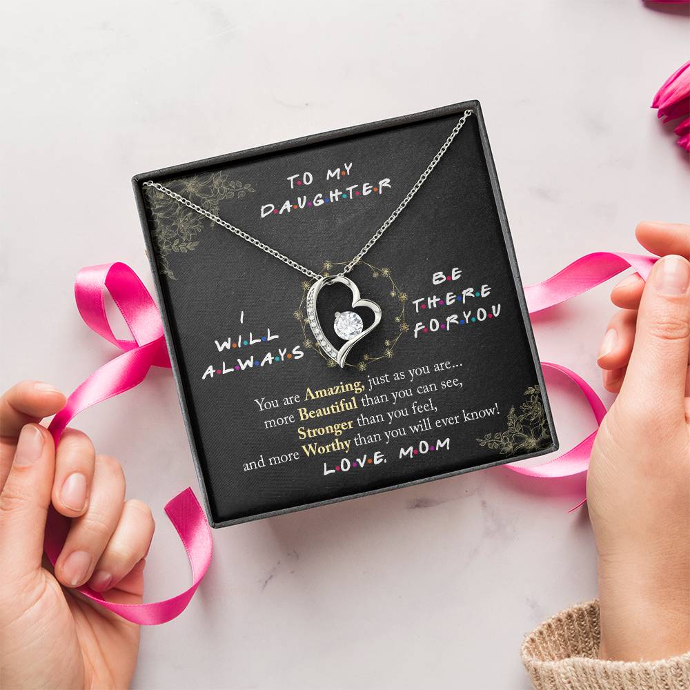 Daughter Gift Necklace Daughter Gift From Mom Daughter Birthday Gift Daughter Necklace Daughter Gift To My Daughter Love Knot Forever Love Necklace