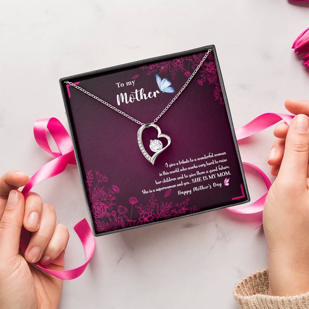 To My Mom 1 Forever Love Necklace