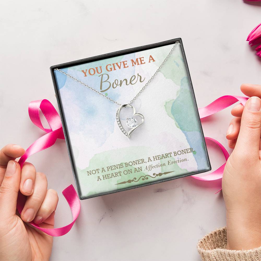 Almost Gone You Give Me A Boner Necklace Funny Gag Gifts For My Soulmate Funny Christmas Gifts Gag Gift For Her Unique Funny Birthday Gifts For Her Forever Love Necklace