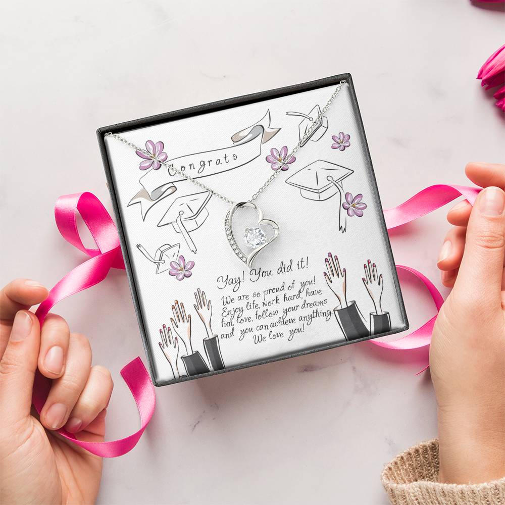 Congrats Your Senior On Her Graduation 2022 With An Incredible Necklace With Motivation Congratulations I Am So Proud Of You Forever Love Necklace