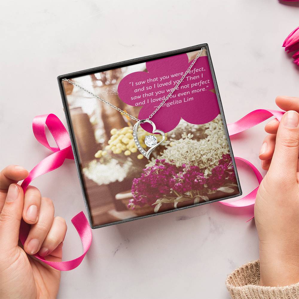 Ike Mens Production;love Quote Jewelry Forever Love Necklace