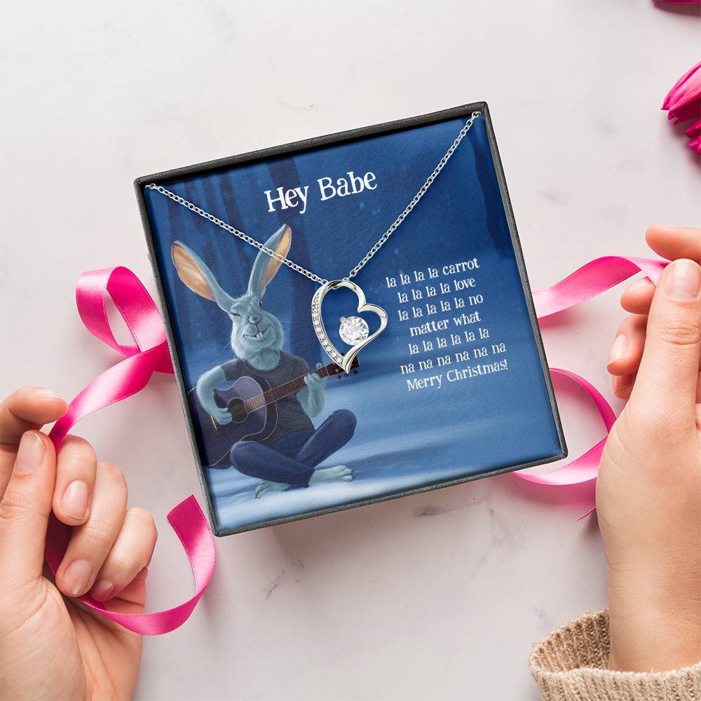 Funny Christmas Gift For Wife Girlfriend Forever Love Necklace