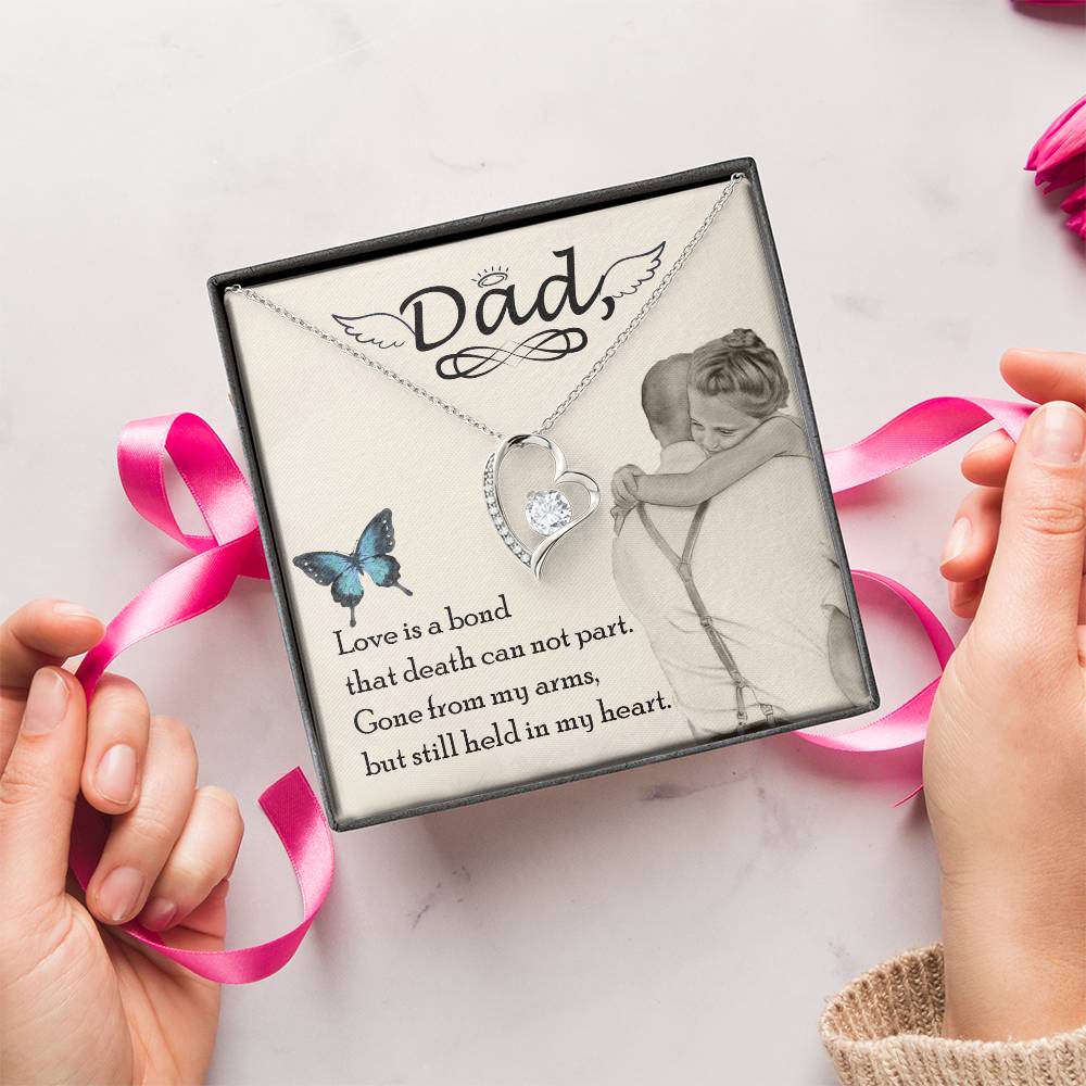 Dad Love Is Board Thay Death Can Not Part Necklace 1 Forever Love Necklace
