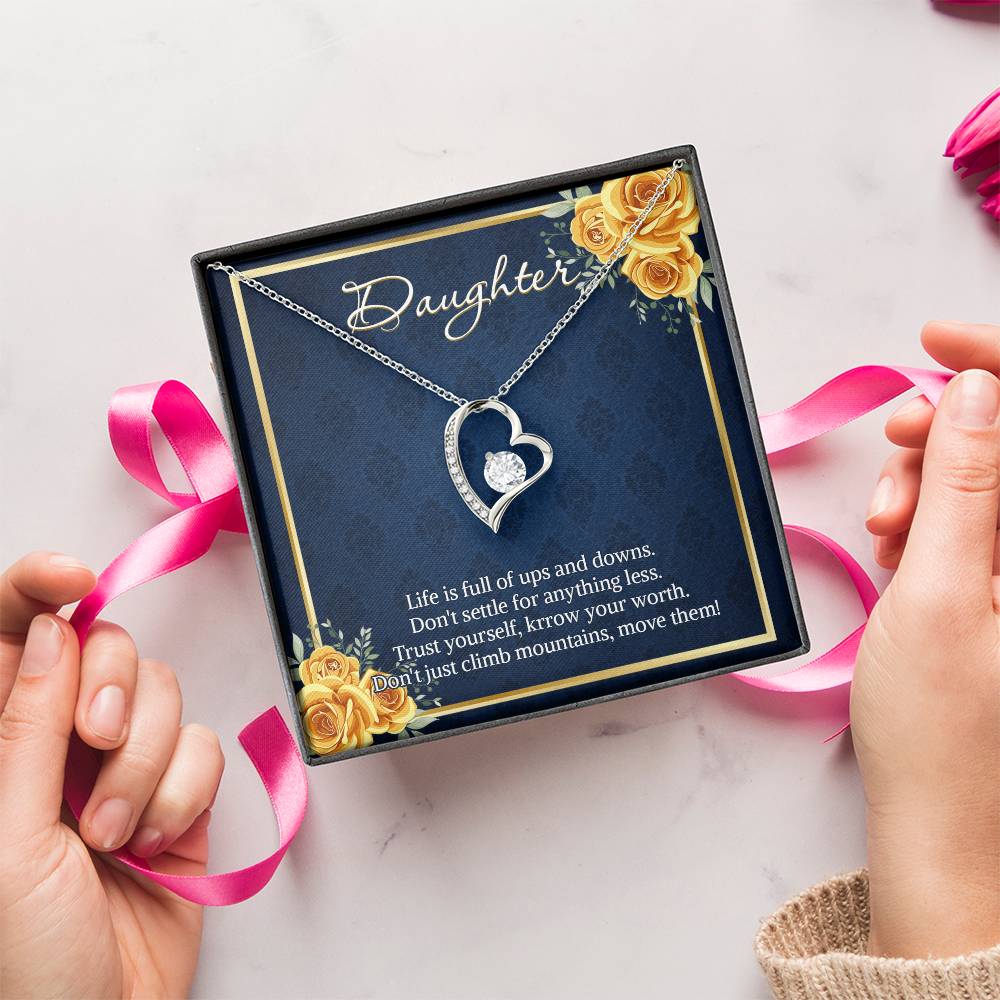 Necklace For Daughter From Mom Dad Daughter Birthday Necklace Forever Love Daughter Customize Necklace Gift For Daughter Forever Love Necklace