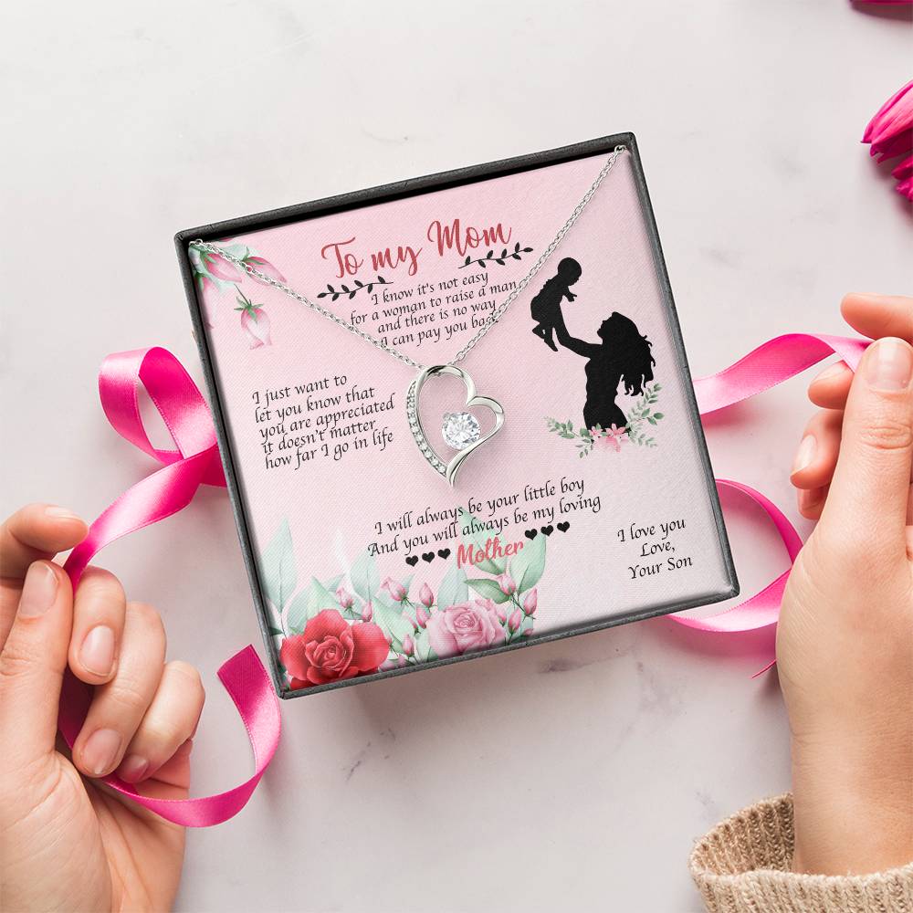To My Mom I Will Always Be Your Little Boy 2 1 1 Forever Love Necklace
