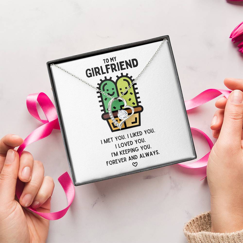 To My Girlfriend I’m Keeping You Necklace 1 Forever Love Necklace