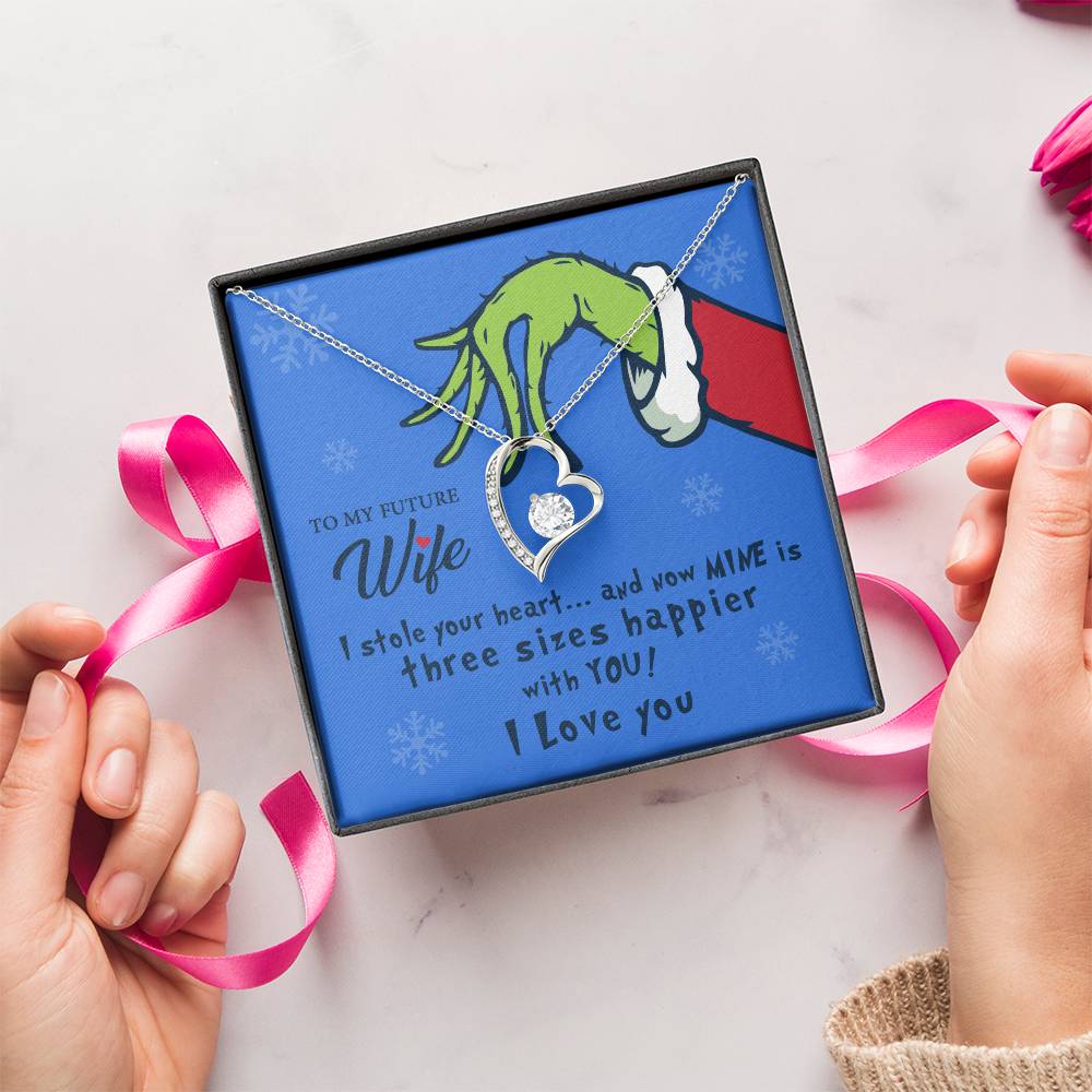 To My Future Wife I Stole Your Heart Heart Pendant Necklace 1 Forever Love Necklace