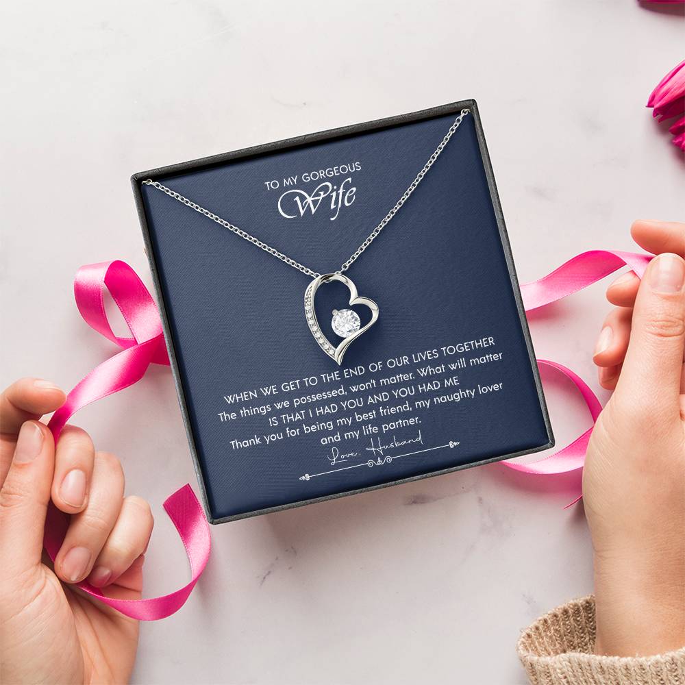 Perfect Necklace For Your Wife ❤️ Forever Love Necklace