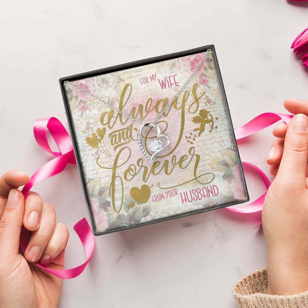 Always And Forever Forever Love Necklace To My Wife Forever Love Necklace