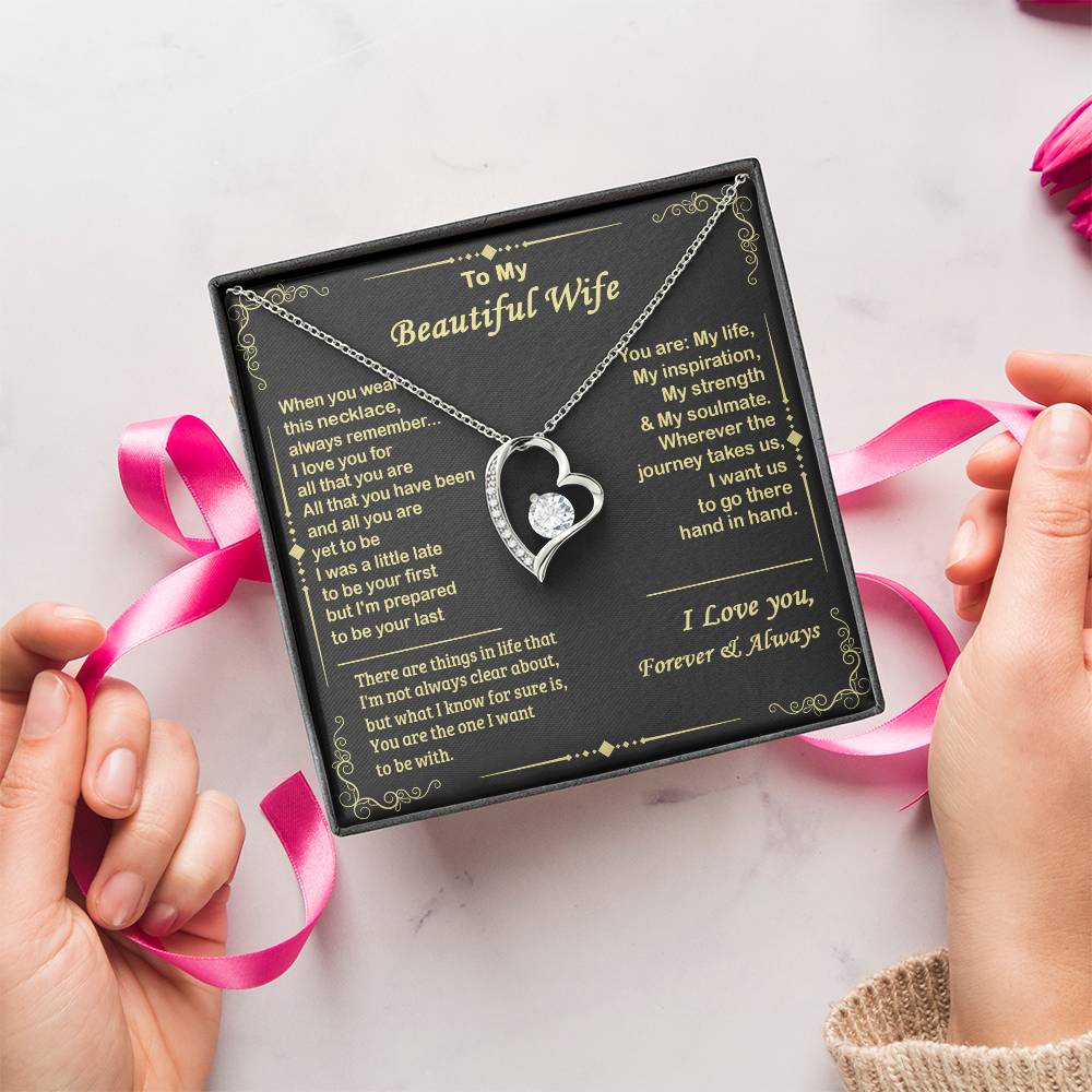 Almost Sold Out To My Beautiful Wife Forever Love Necklace
