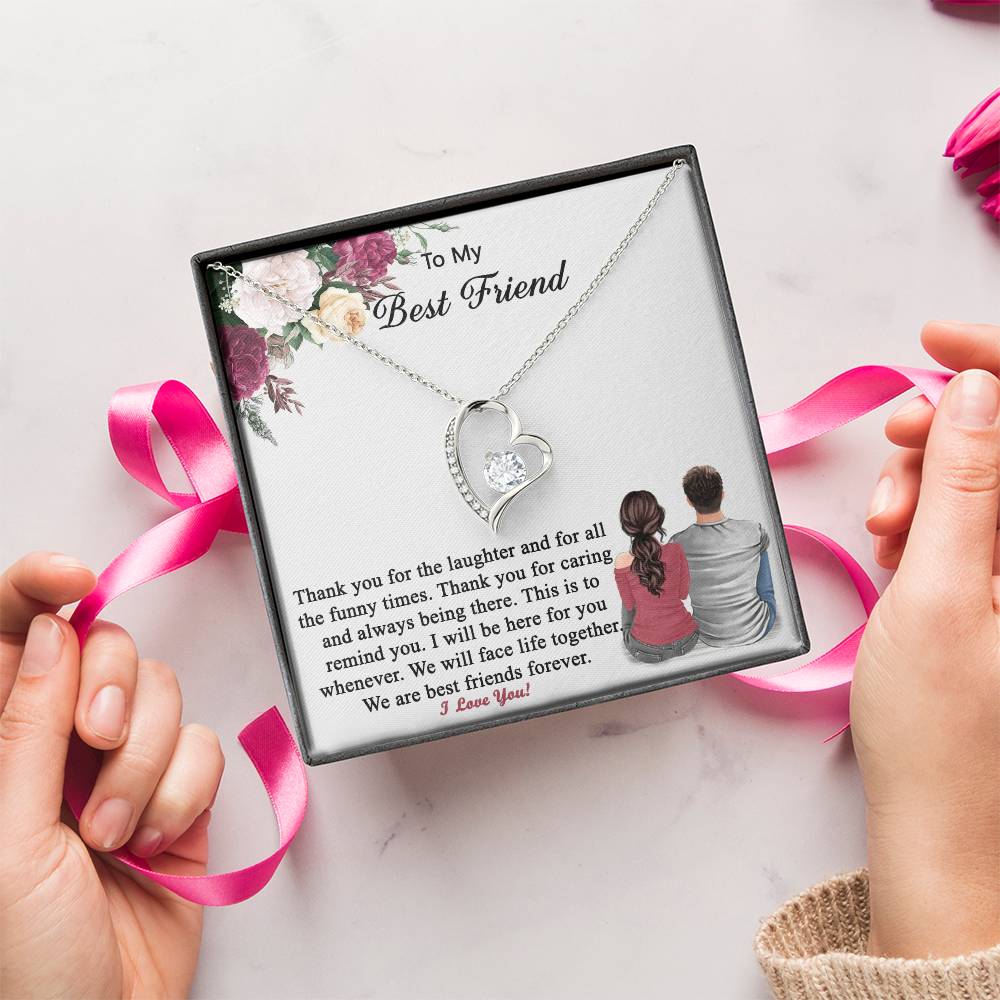 Gift For Best Friend From Boyfriend Friend Necklace 1 Forever Love Necklace